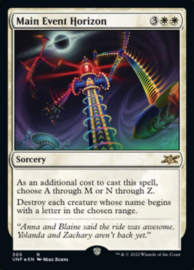 Main Event Horizon (Galaxy Foil) [Unfinity] - Destination Retro