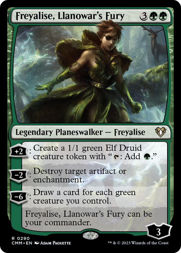 Freyalise, Llanowar's Fury [Commander Masters] - Destination Retro