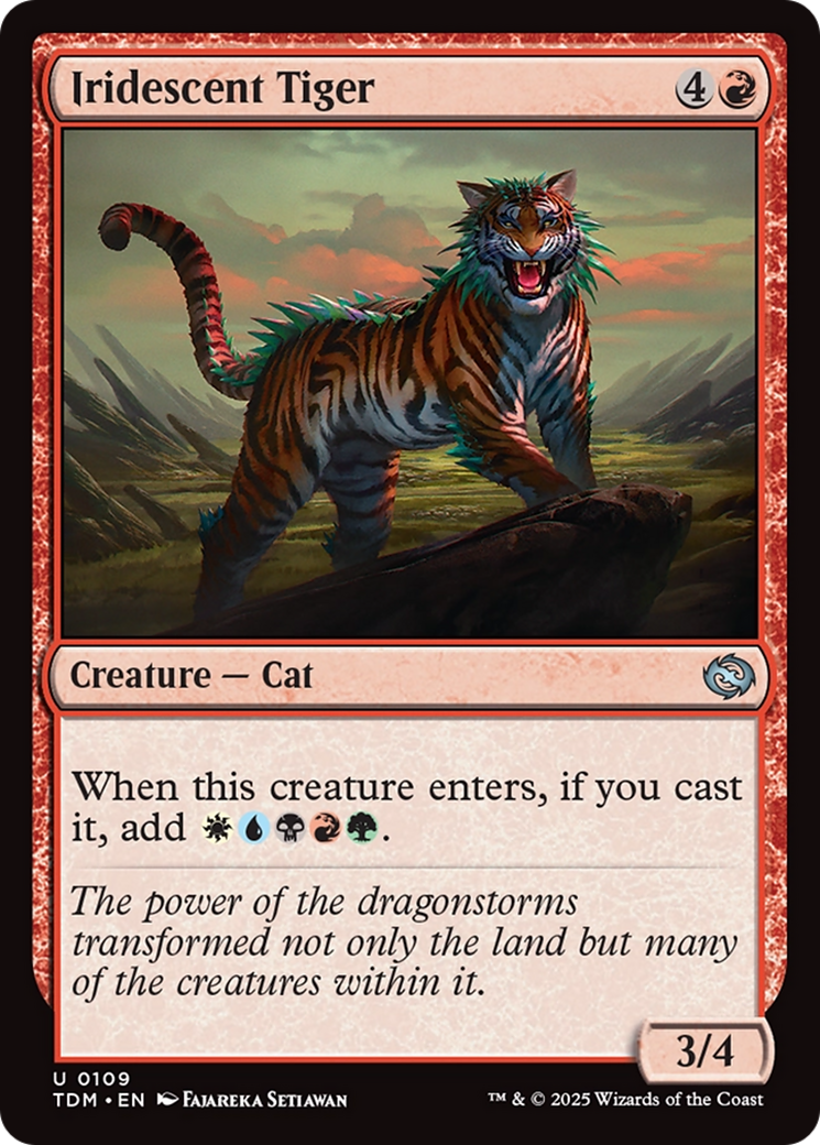Iridescent Tiger [Tarkir: Dragonstorm] - Destination Retro