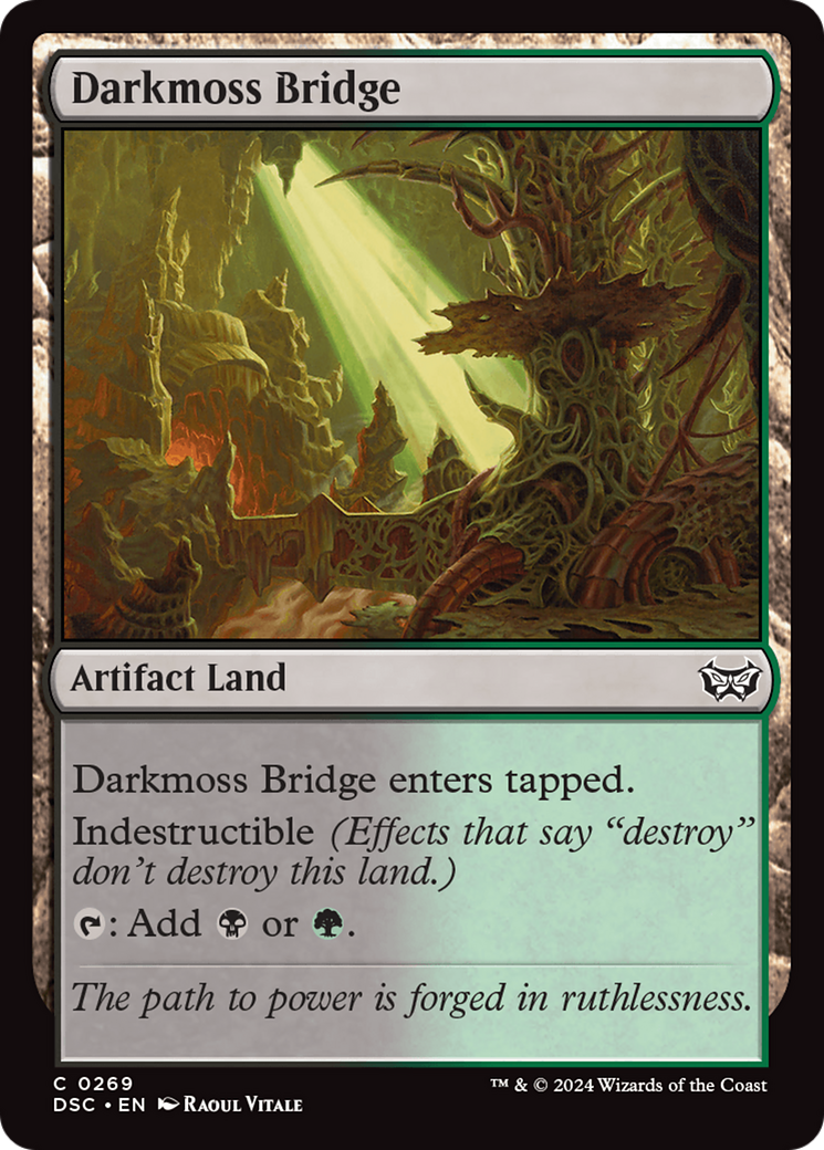 Darkmoss Bridge [Duskmourn: House of Horror Commander] - Destination Retro