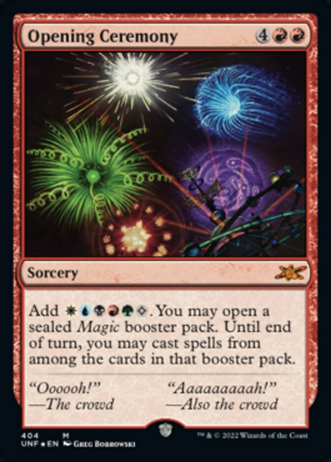 Opening Ceremony (Galaxy Foil) [Unfinity] - Destination Retro