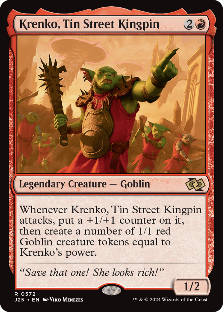 Krenko, Tin Street Kingpin [Foundations Jumpstart] - Destination Retro