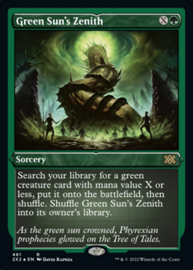 Green Sun's Zenith (Foil Etched) [Double Masters 2022] - Destination Retro