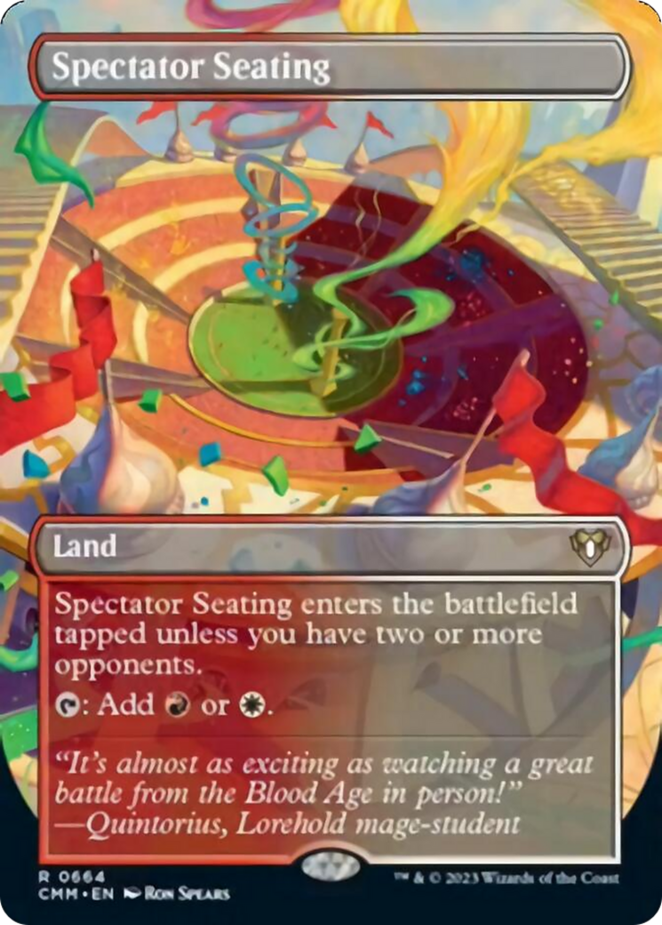 Spectator Seating (Borderless Alternate Art) [Commander Masters] - Destination Retro