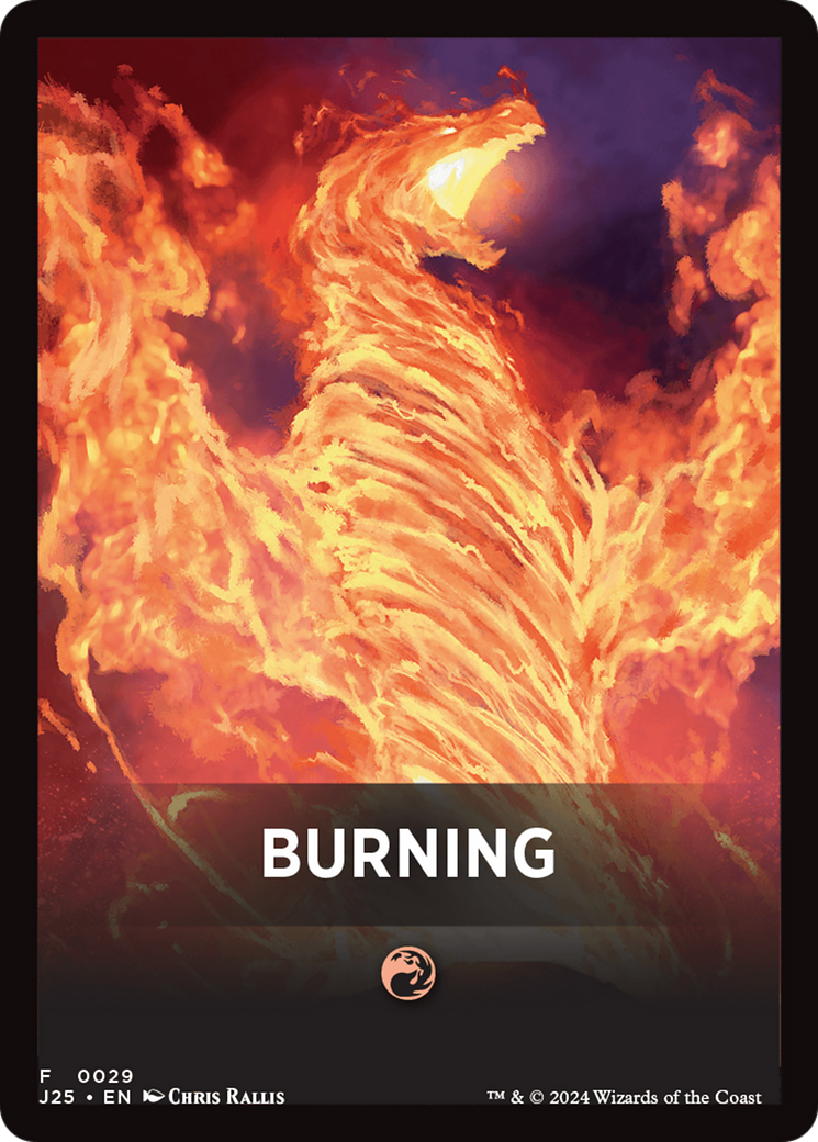 Burning Theme Card [Foundations Jumpstart Front Cards] - Destination Retro