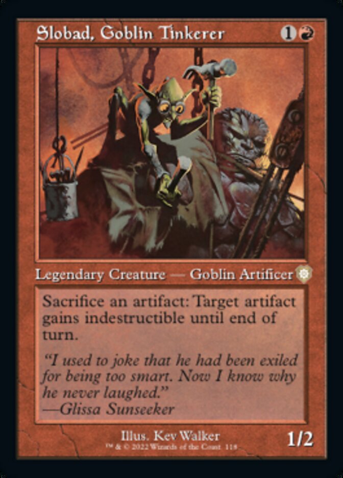 Slobad, Goblin Tinkerer (Retro) [The Brothers' War Commander] - Destination Retro