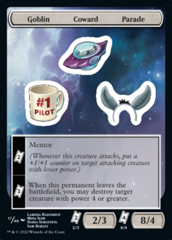 Goblin Coward Parade [Unfinity Stickers] - Destination Retro