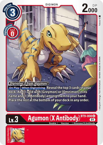 Agumon (X Antibody) [BT9-008] [X Record] - Destination Retro