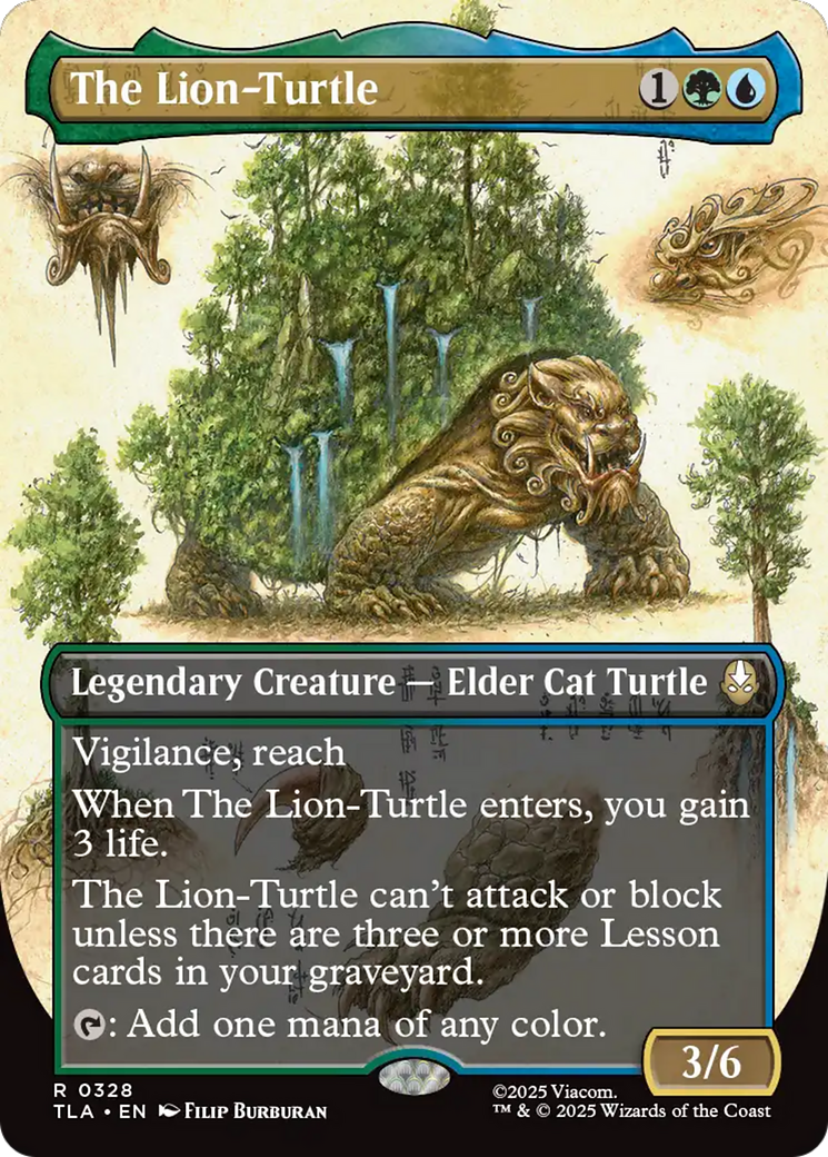 The Lion-Turtle (Borderless) [Avatar: The Last Airbender] - Destination Retro