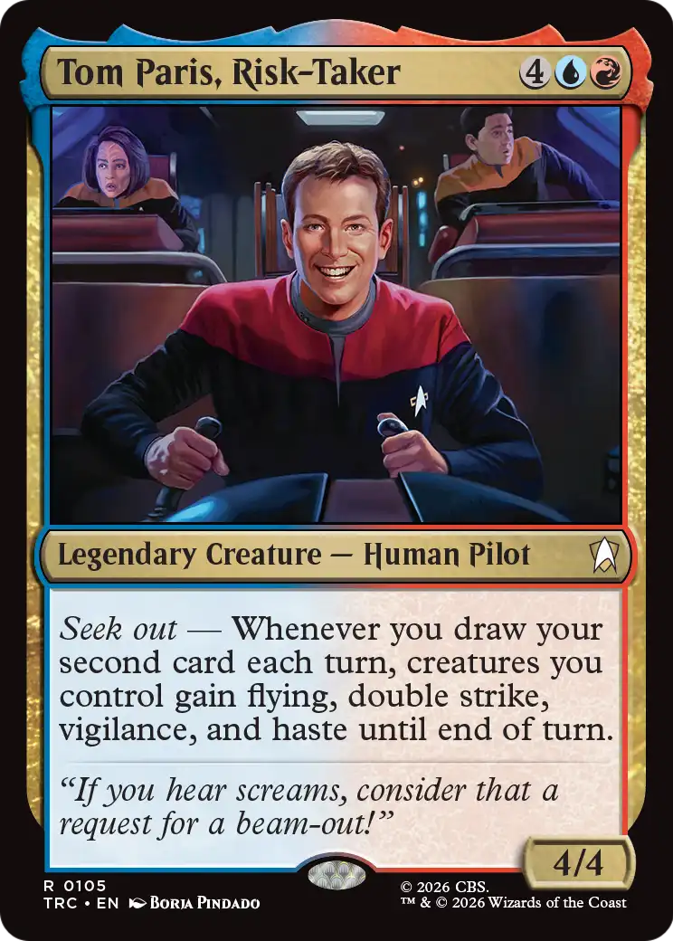 Tom Paris, Risk-Taker (Surge Foil) [Star Trek Commander] - Destination Retro
