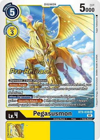 Pegasusmon [BT9-038] [X Record Pre-Release Promos] - Destination Retro