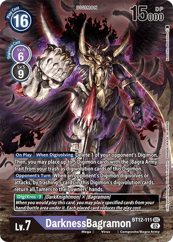DarknessBagramon [BT12-111] (Alternate Art) [Across Time] - Destination Retro