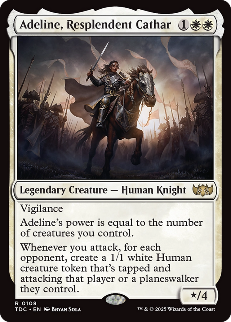Adeline, Resplendent Cathar [Tarkir: Dragonstorm Commander] - Destination Retro