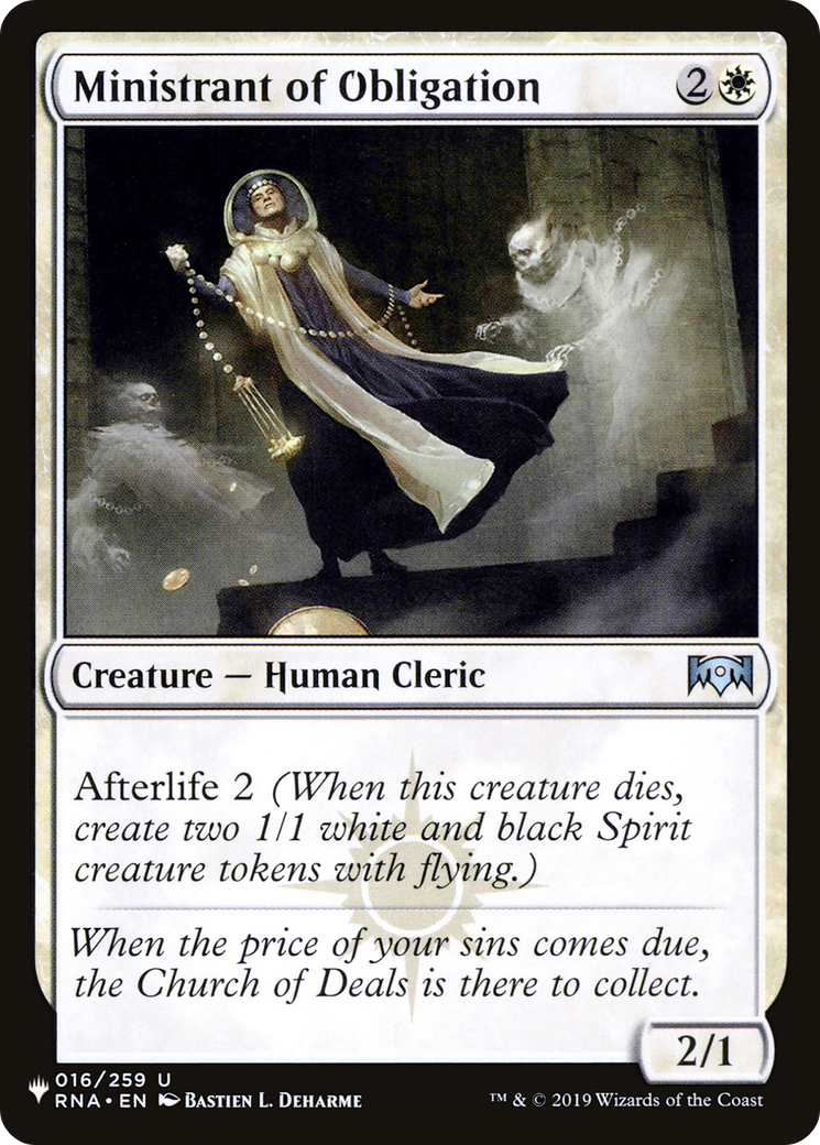 Ministrant of Obligation [The List] - Destination Retro