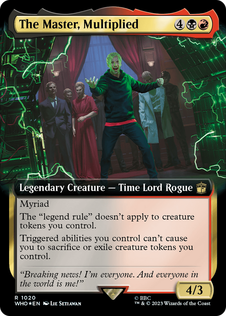 The Master, Multiplied (Extended Art) (Surge Foil) [Doctor Who] - Destination Retro
