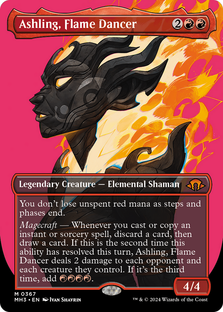 Ashling, Flame Dancer (Borderless) [Modern Horizons 3] - Destination Retro