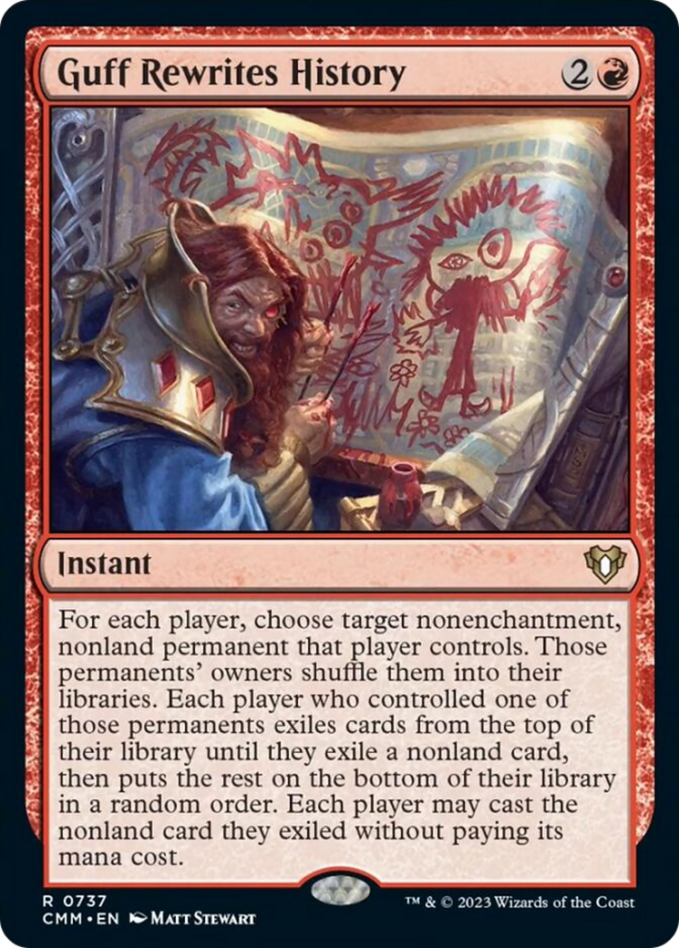 Guff Rewrites History [Commander Masters] - Destination Retro