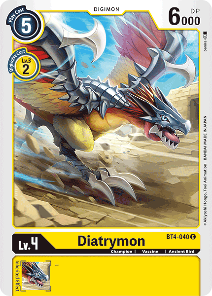 Diatrymon [BT4-040] [Great Legend] - Destination Retro