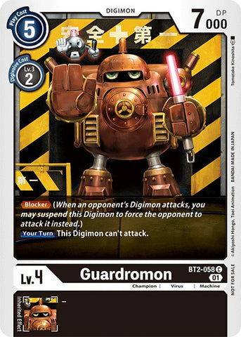 Guardromon [BT2-058] (Winner Pack Double Diamond) [Release Special Booster Promos] - Destination Retro