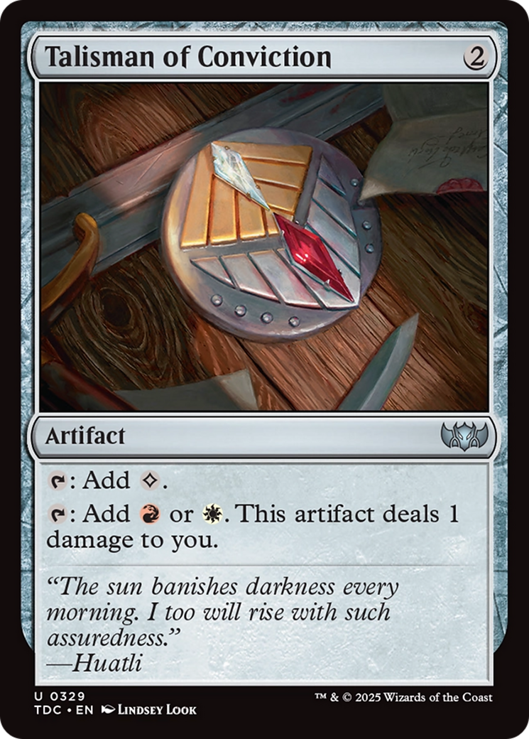 Talisman of Conviction [Tarkir: Dragonstorm Commander] - Destination Retro