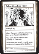 Rule with an Even Hand [Mystery Booster 2 Playtest Cards] - Destination Retro