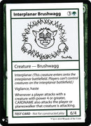 Interplanar Brushwagg [Mystery Booster Playtest Cards] - Destination Retro
