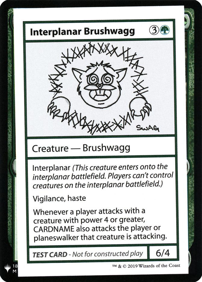 Interplanar Brushwagg [Mystery Booster Playtest Cards] - Destination Retro