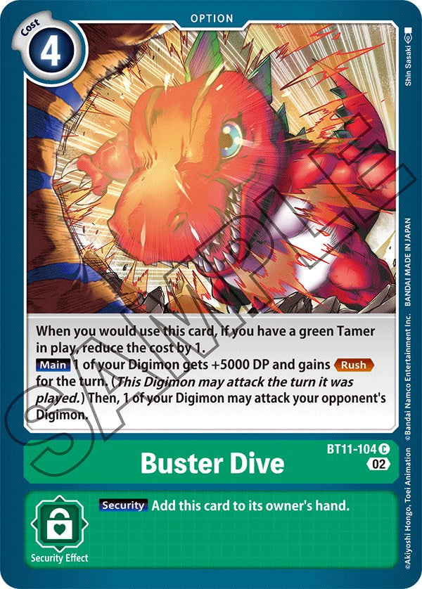 Buster Dive [BT11-104] [Dimensional Phase] - Destination Retro