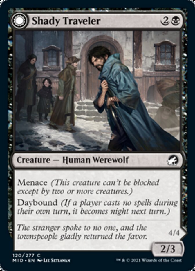 Shady Traveler // Stalking Predator [Innistrad: Midnight Hunt] - Destination Retro