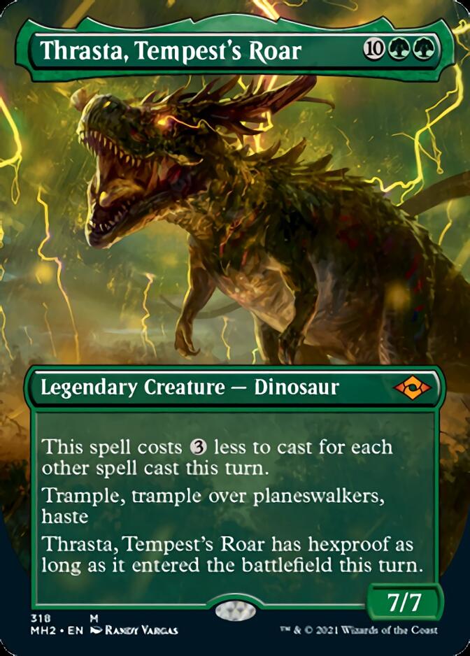 Thrasta, Tempest's Roar (Borderless Alternate Art) [Modern Horizons 2] - Destination Retro