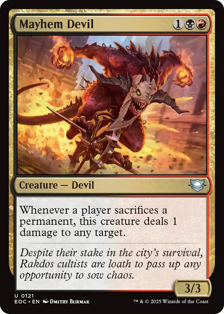 Mayhem Devil [Edge of Eternities Commander] - Destination Retro