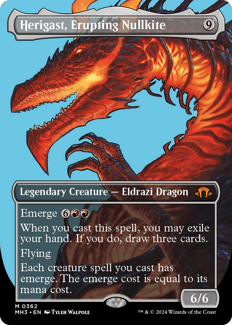 Herigast, Erupting Nullkite (Borderless) [Modern Horizons 3] - Destination Retro