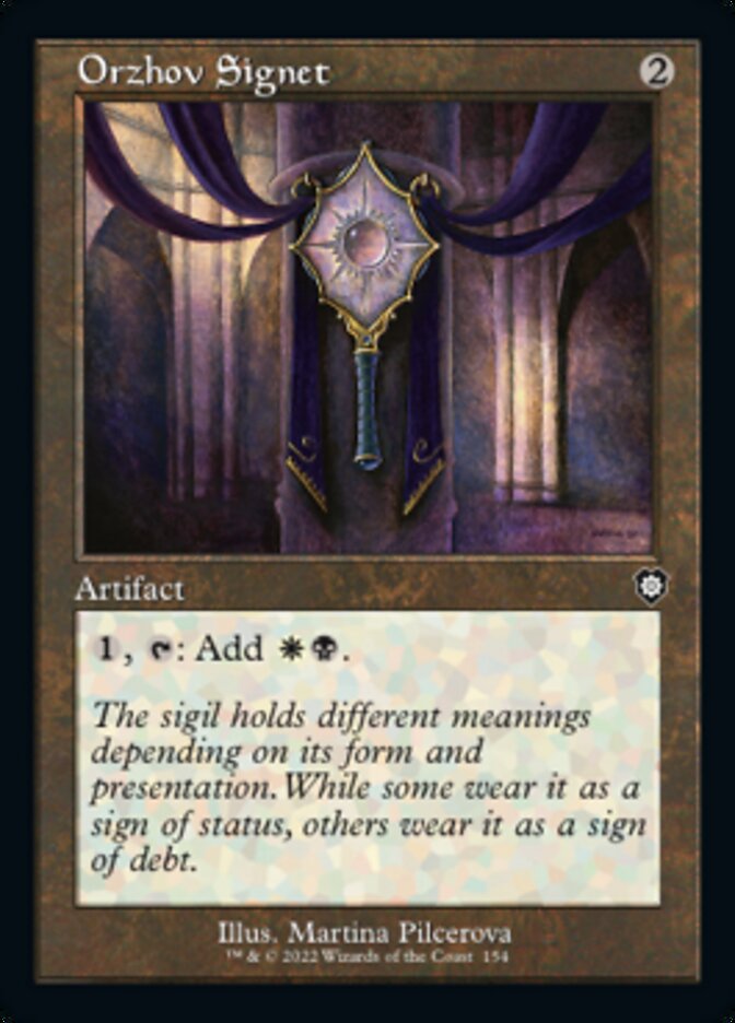 Orzhov Signet (Retro) [The Brothers' War Commander] - Destination Retro