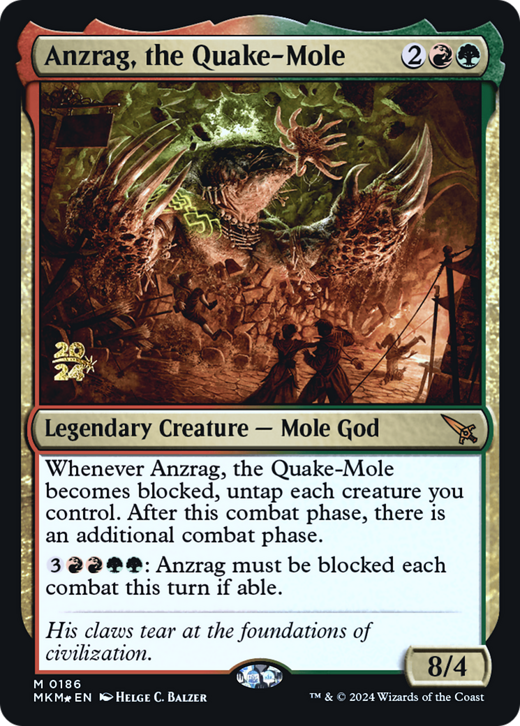 Anzrag, the Quake-Mole [Murders at Karlov Manor Prerelease Promos] - Destination Retro
