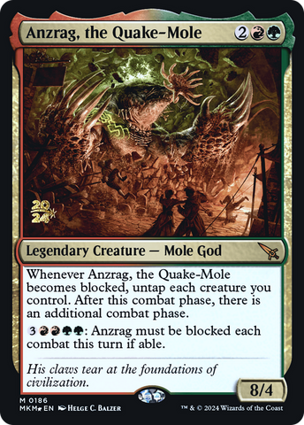 Anzrag, the Quake-Mole [Murders at Karlov Manor Prerelease Promos] - Destination Retro