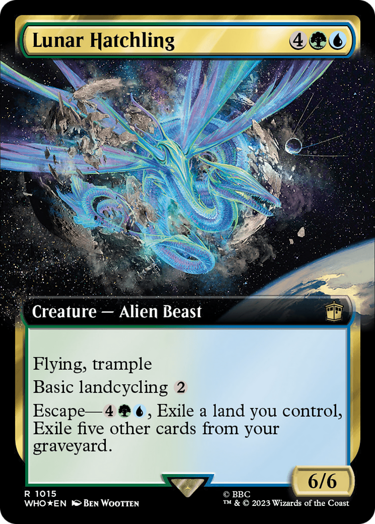 Lunar Hatchling (Extended Art) (Surge Foil) [Doctor Who] - Destination Retro
