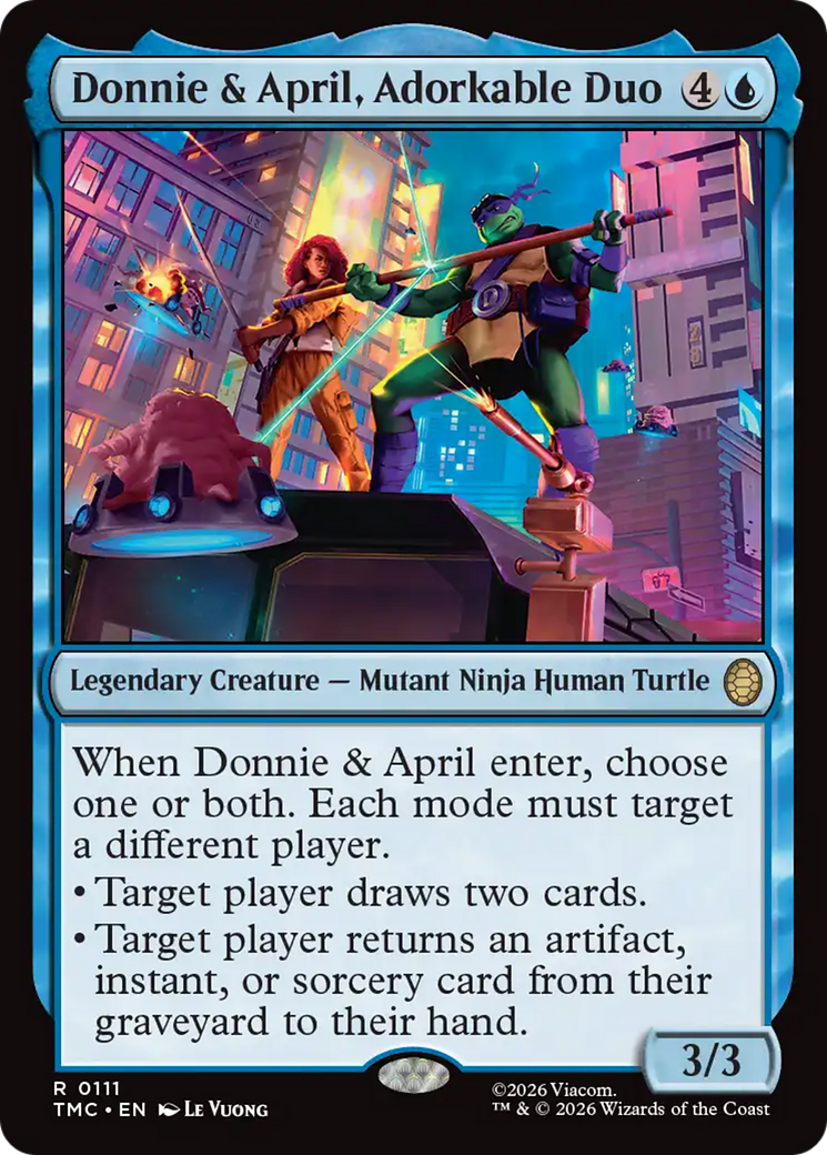 Donnie & April, Adorkable Duo [Teenage Mutant Ninja Turtles Commander] - Destination Retro