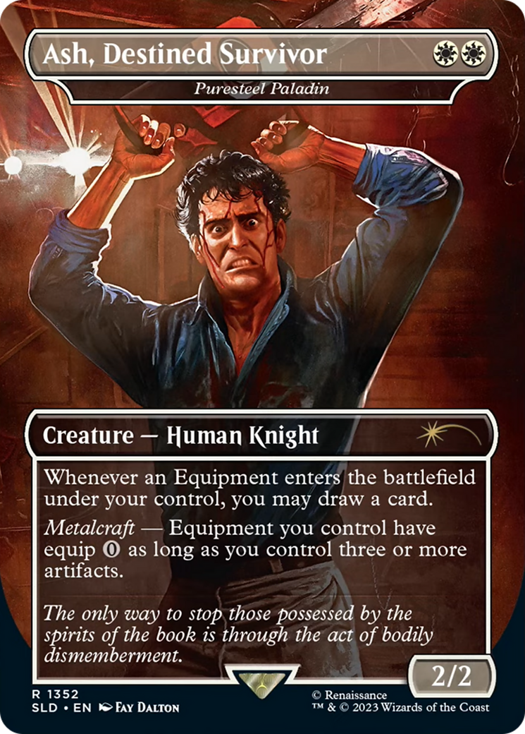 Ash, Destined Survivor - Puresteel Paladin [Secret Lair Drop Series] - Destination Retro