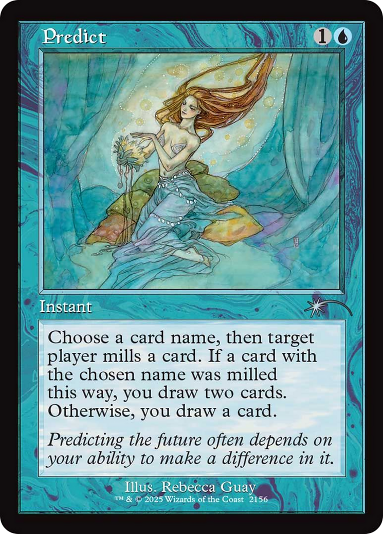 Predict (Retro Frame) [Secret Lair Drop Series] - Destination Retro