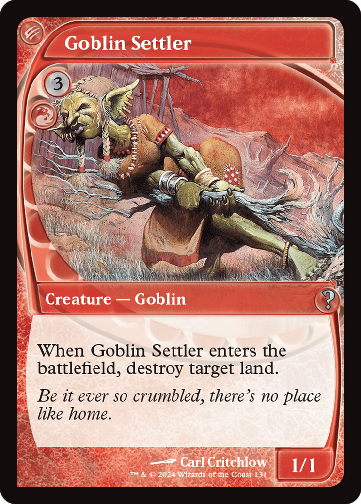 Goblin Settler (Future Sight) [Mystery Booster 2] - Destination Retro