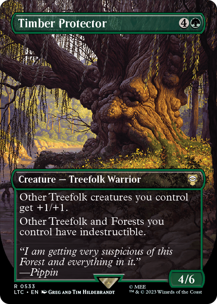 Timber Protector (Borderless) [The Lord of the Rings: Tales of Middle-Earth Commander] - Destination Retro