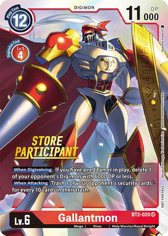 Gallantmon [BT2-020] (Store Participant) [Release Special Booster Promos] - Destination Retro