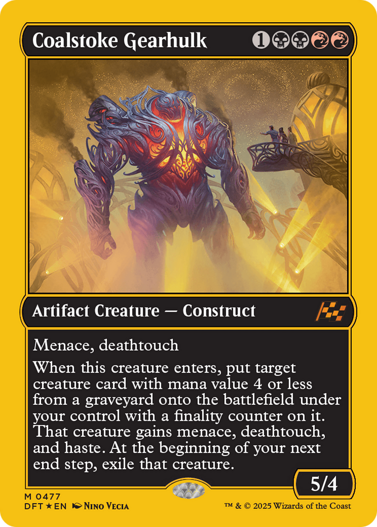 Coalstoke Gearhulk (First-Place Foil) [Aetherdrift] - Destination Retro