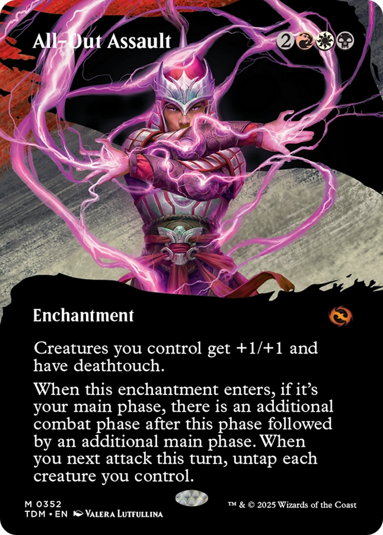 All-Out Assault (Borderless) [Tarkir: Dragonstorm] - Destination Retro