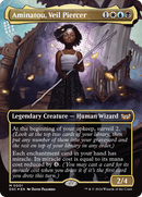 Aminatou, Veil Piercer (Borderless) [Duskmourn: House of Horror Commander] - Destination Retro