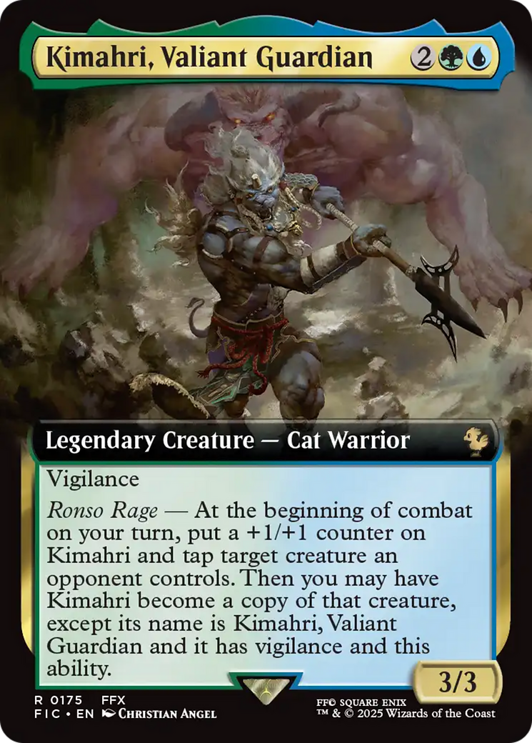 Kimahri, Valiant Guardian (Extended Art) [FINAL FANTASY Commander] - Destination Retro