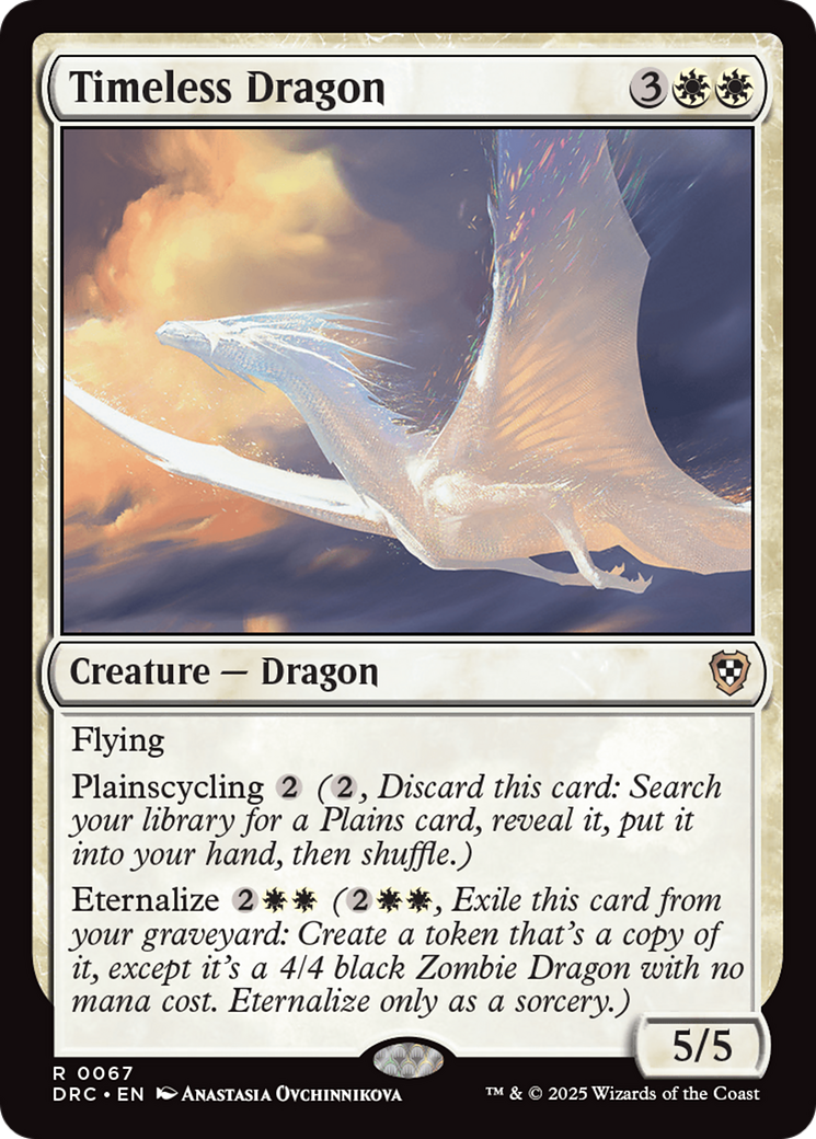 Timeless Dragon [Aetherdrift Commander] - Destination Retro