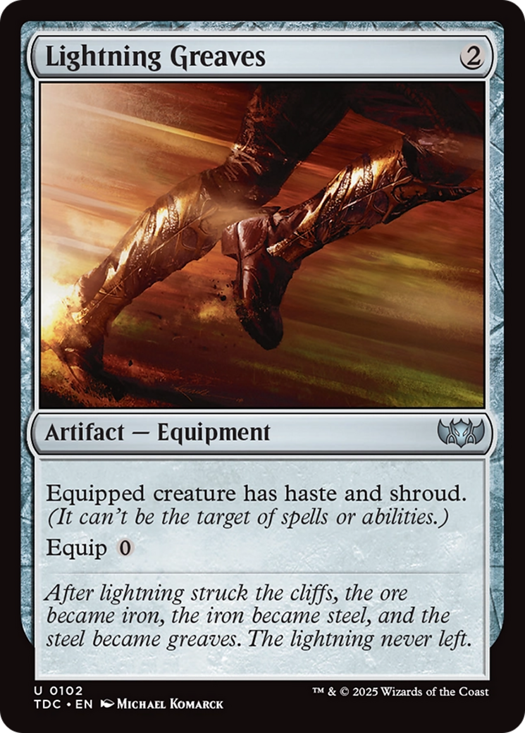 Lightning Greaves [Tarkir: Dragonstorm Commander] - Destination Retro