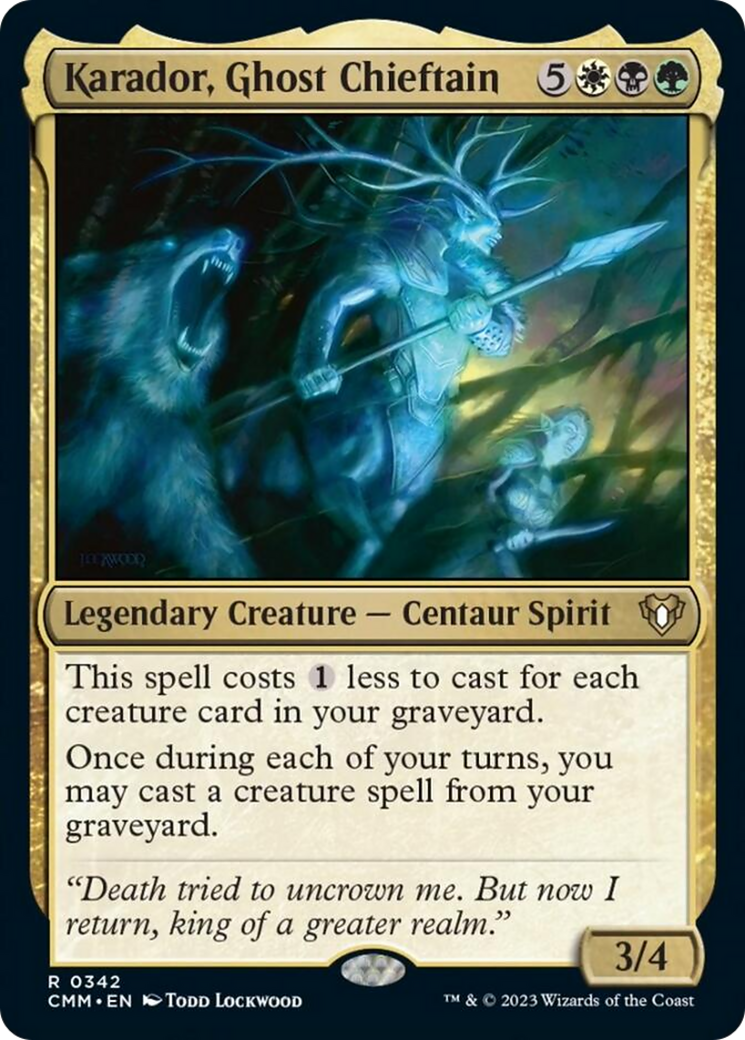 Karador, Ghost Chieftain [Commander Masters] - Destination Retro