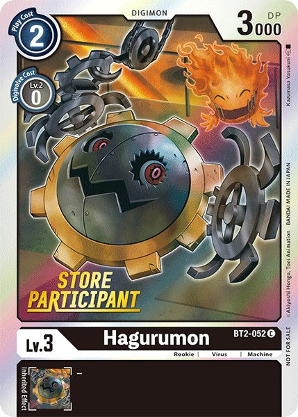 Hagurumon [BT2-052] (Store Participant) [Release Special Booster Promos] - Destination Retro
